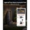 Black Vertical Water Fountain with Fiberglass Resin and LED Lights